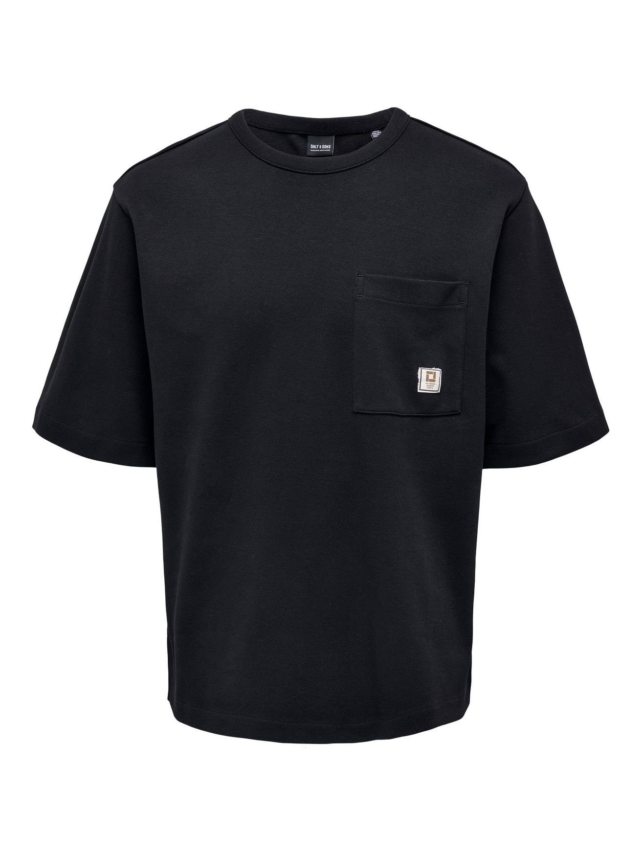 Schwarz Brusttasche SONS T-Shirt ONSLEE T-Shirt & ONLY 5060 in mit