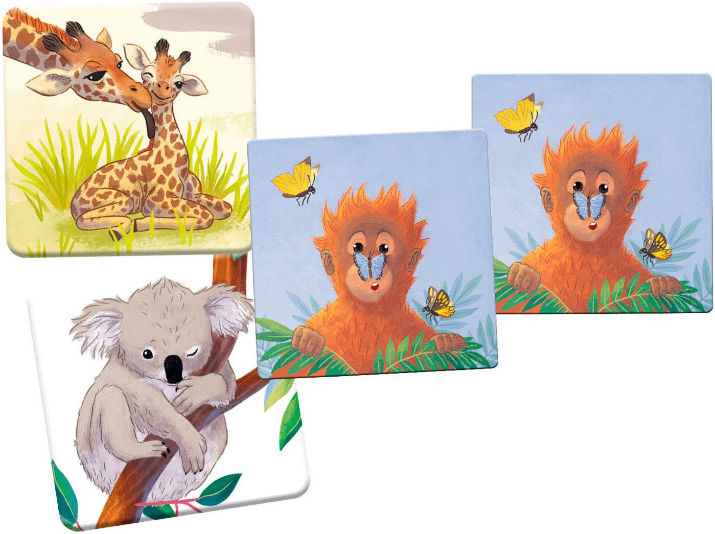 Magellan Spiel Wilde Tiere - Memo, Kinderspiel, Made in Germany