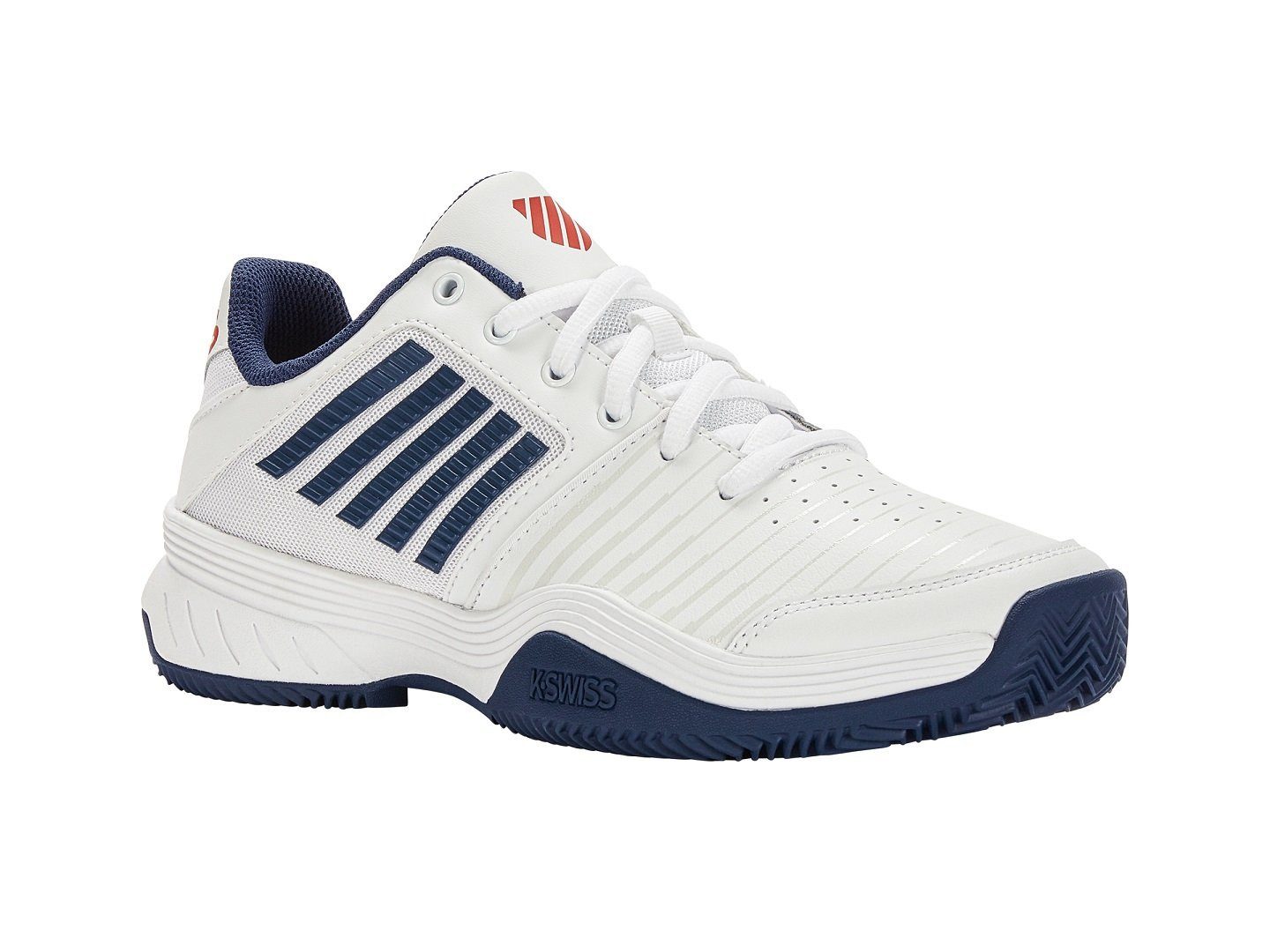 Court Express Clay/Sandplatz weiss/opalblau Herren Tennisschuh