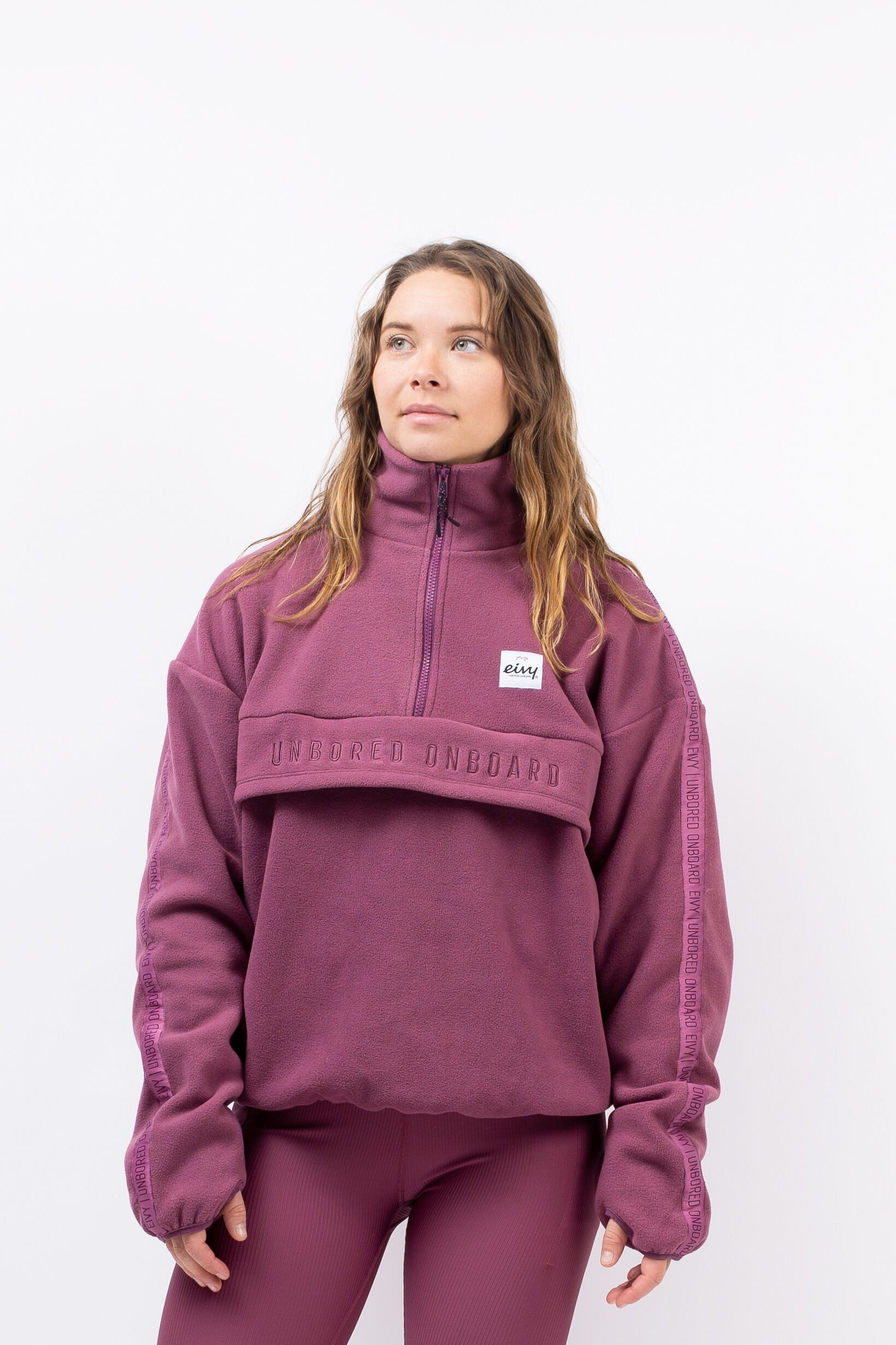 Eivy Fleecepullover mit Stehkragen