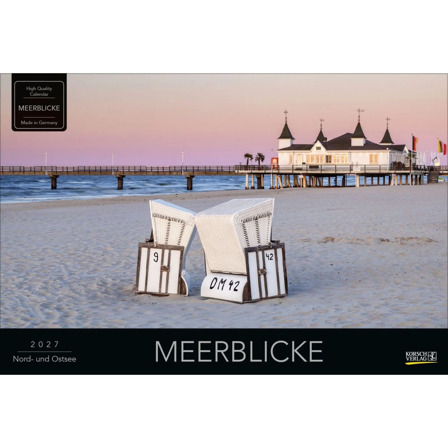 Korsch Verlag Wandkalender Meerblicke - Nord- und Ostsee 2027