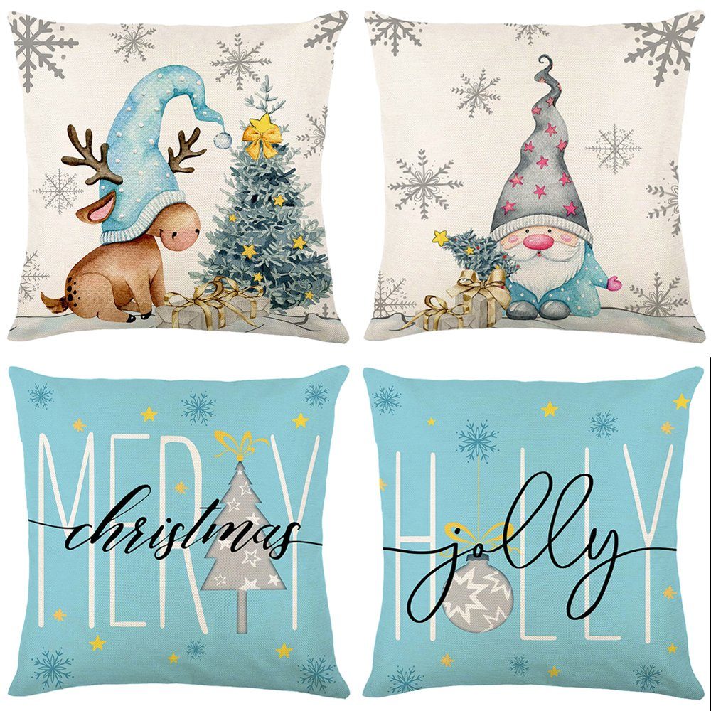 Qelus Kissenbezüge Kissenbezüge Weihnachten Kissenbezug 45 günstig online kaufen