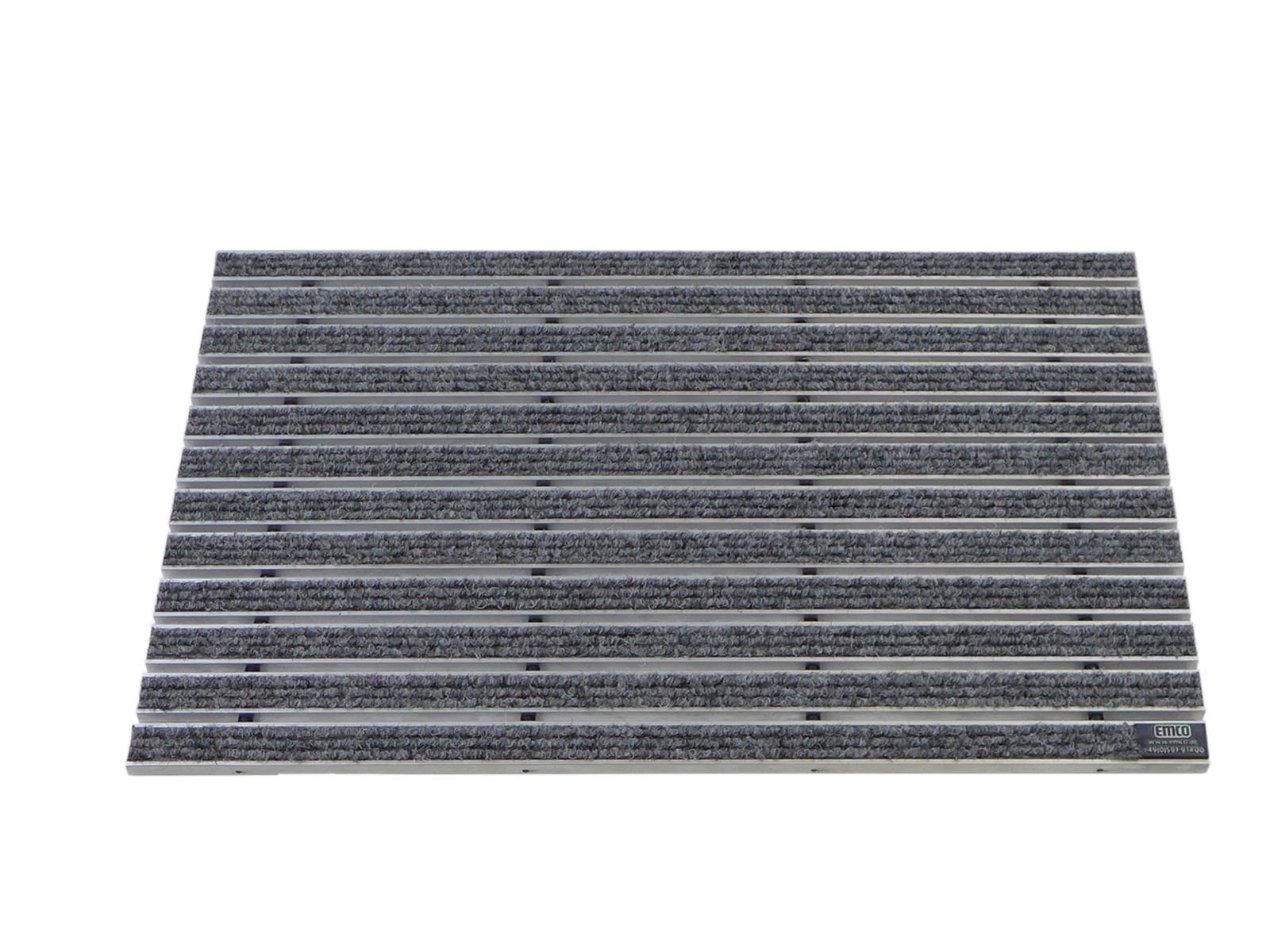 Emco Fußmatte Eingangsmatte DIPLOMAT, Rips Hellgrau, rechteckig, Höhe: 22 m günstig online kaufen