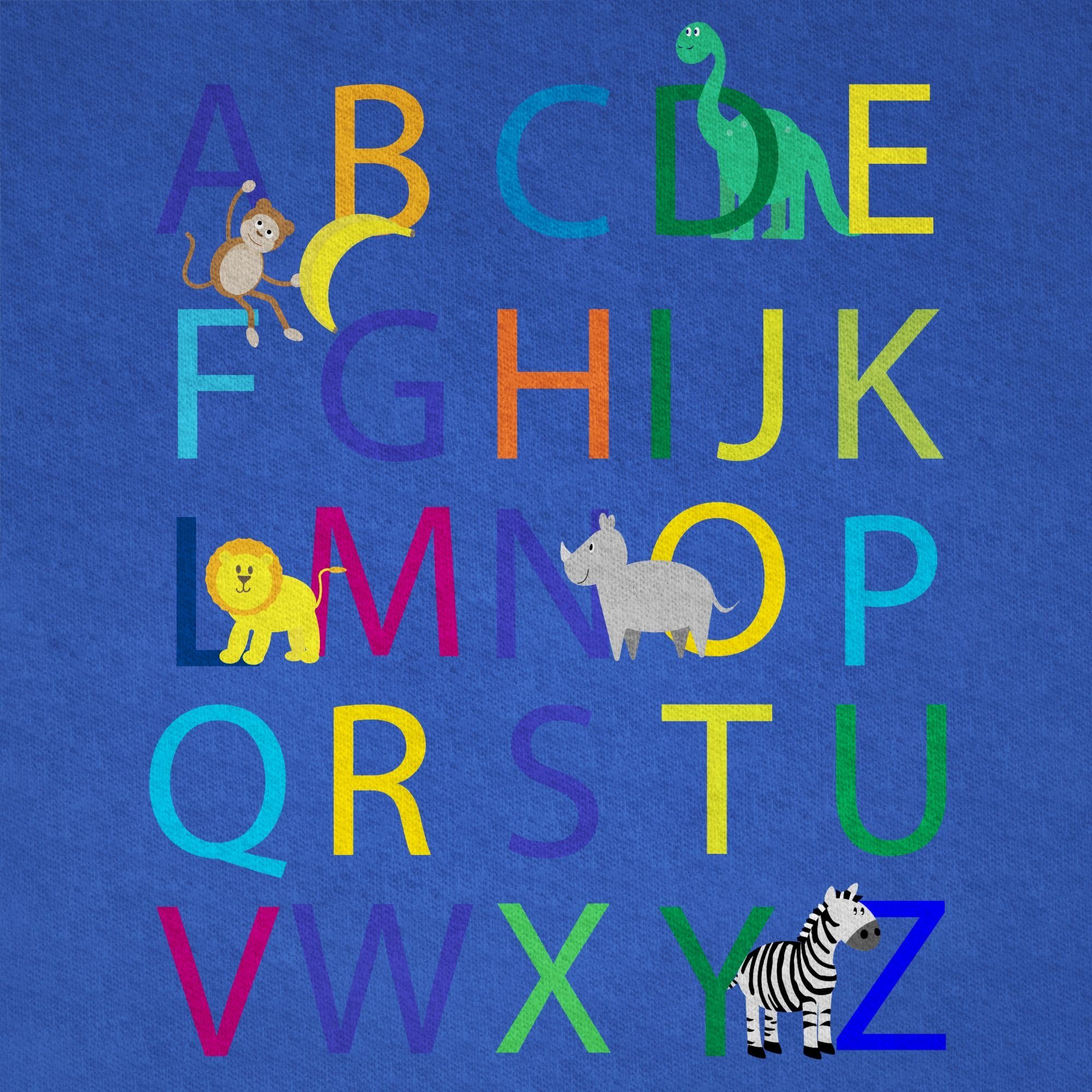 Shirtracer T-Shirt ABC Einschulung (1-tlg) Einschulung Junge Schulanfang Geschenke