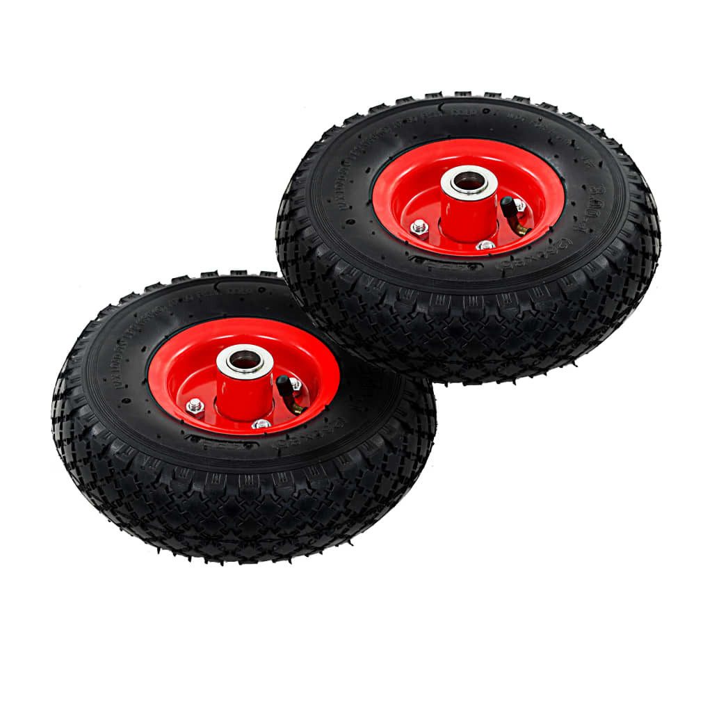 vidaXL Rollwagen Sackkarrenräder 2 Stk. Gummi 3,00-4 (245x82)