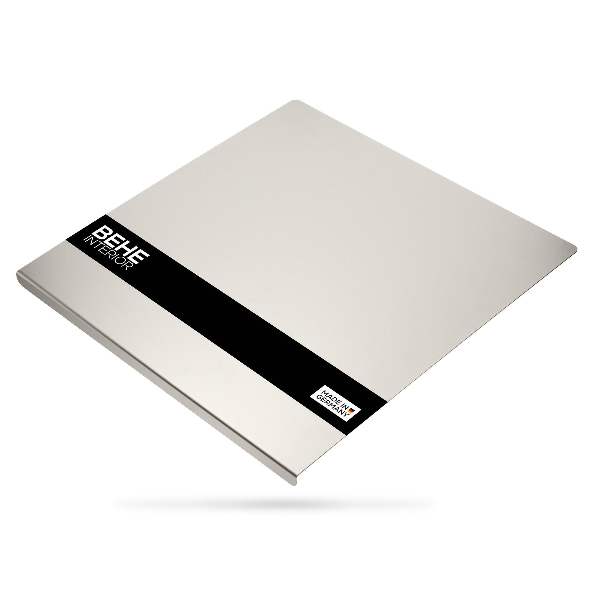 BEHE Interior Schneidebrett Edelstahl Knetbrett, Arbeitsplatte [versch. Größen], rutschfest