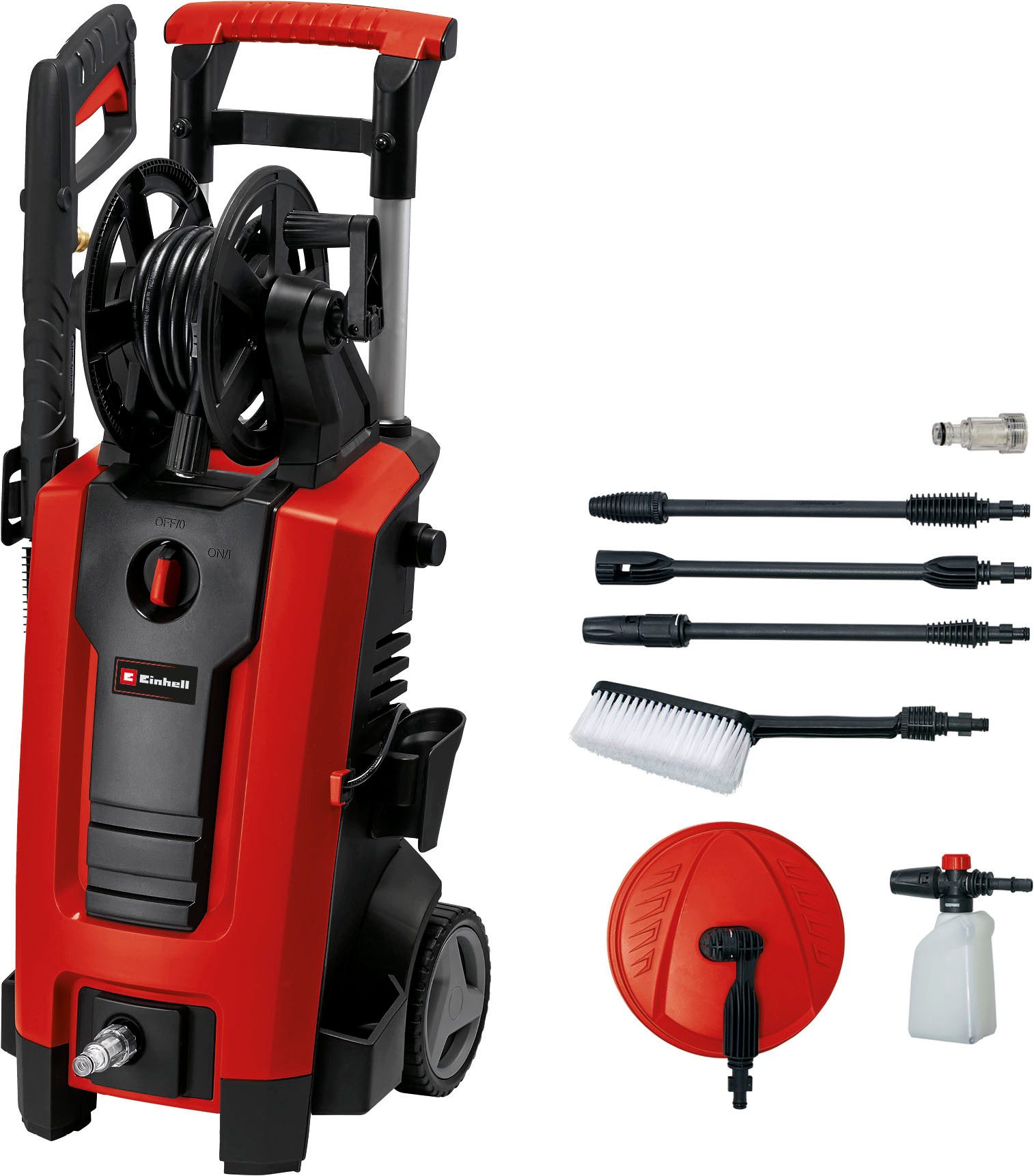 Einhell Hochdruckreiniger TE-HP 140, Druck max: 140 bar, 1900 W, Fördermenge max: 420 l/h, (10 tlg)