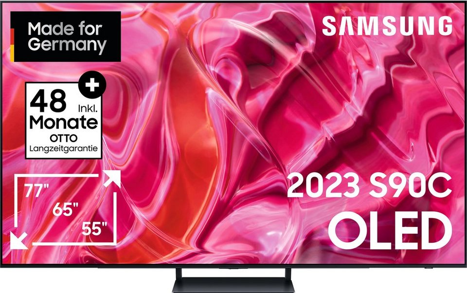 Samsung GQ65S90CAT OLED-Fernseher (163 cm/65 Zoll, Smart-TV, Neural Quantum Prozessor  4K,LaserSlim Design,