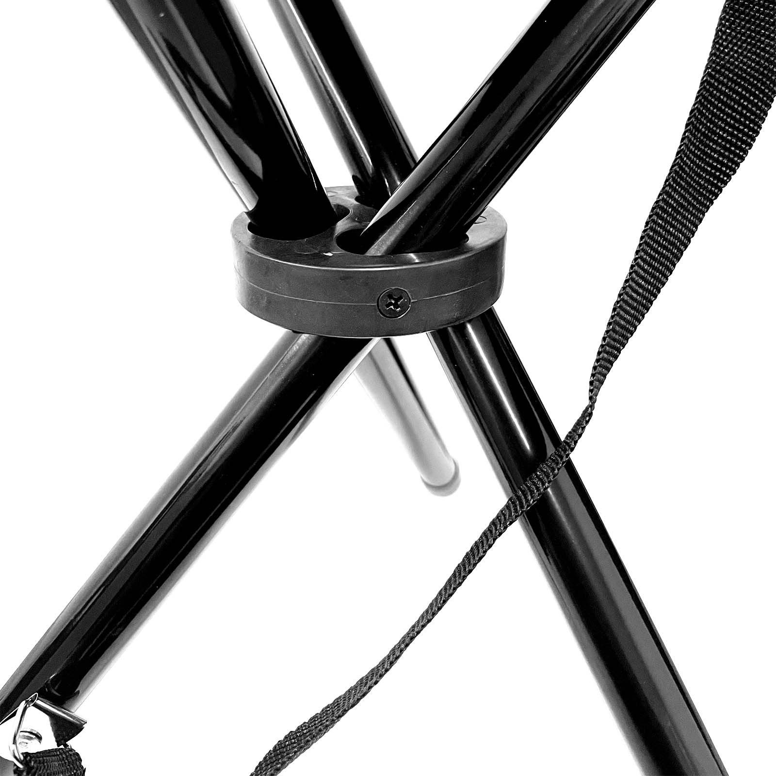 HAC24 Campinghocker Camping Hocker Falthocker Angelhocker Campingstuhl Dreibeinhocker, bis 80 kg inkl. Tragegurt und Klettverschluss – Bild 2 von 5