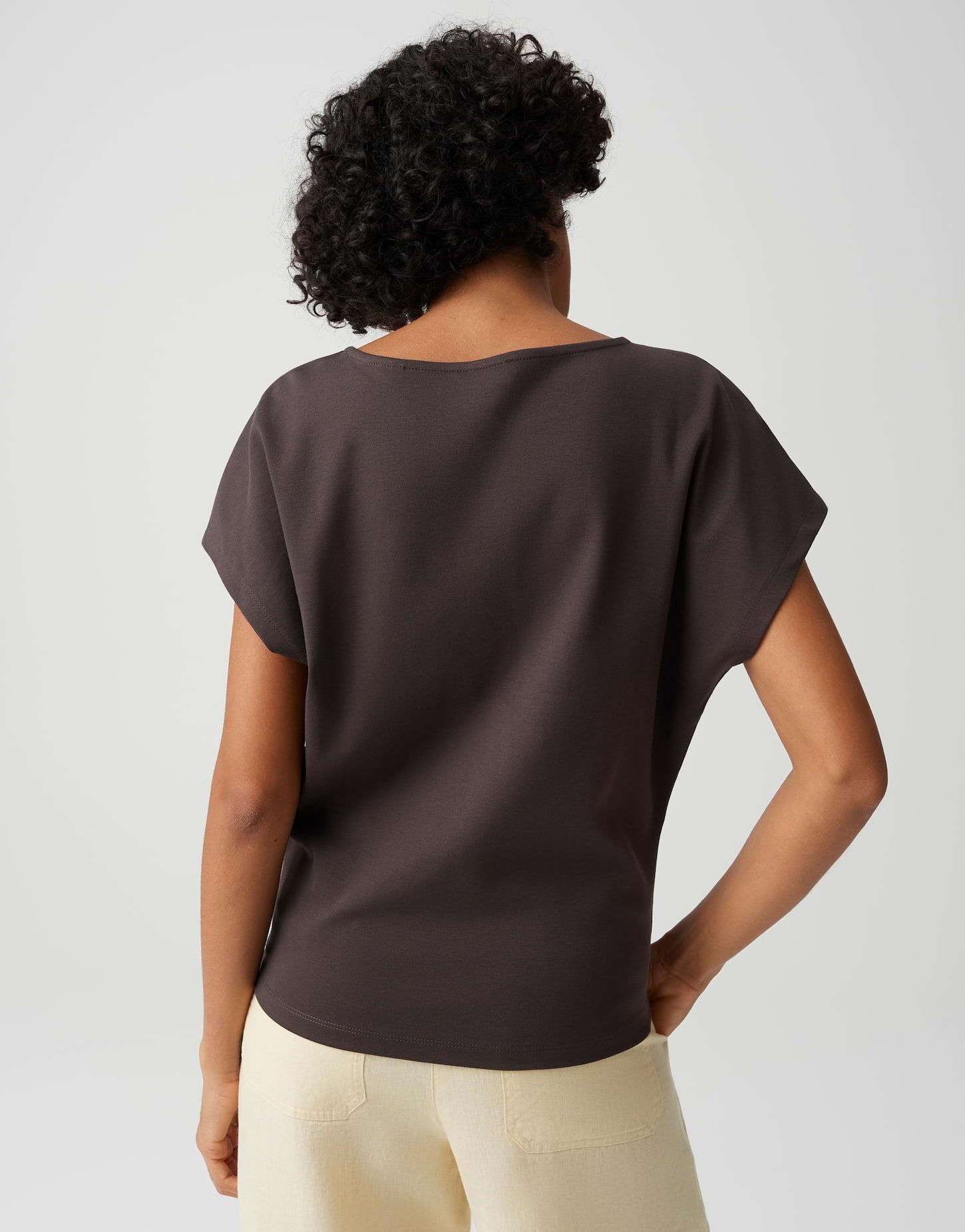 OPUS Kurzarmshirt Suschel aus Jersey mit lockerer Passform weich fließender Fall, glatter Griff, Casual – Bild 3 von 5