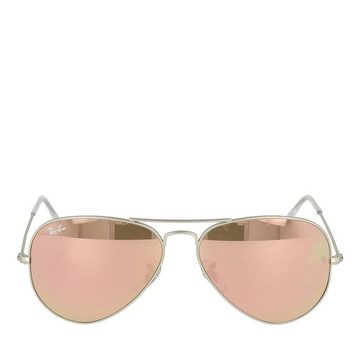 Ray-Ban Sonnenbrille Ray-Ban Aviator Large RB3025 019/Z2 58 Matte Silver Brown Mirror Pink