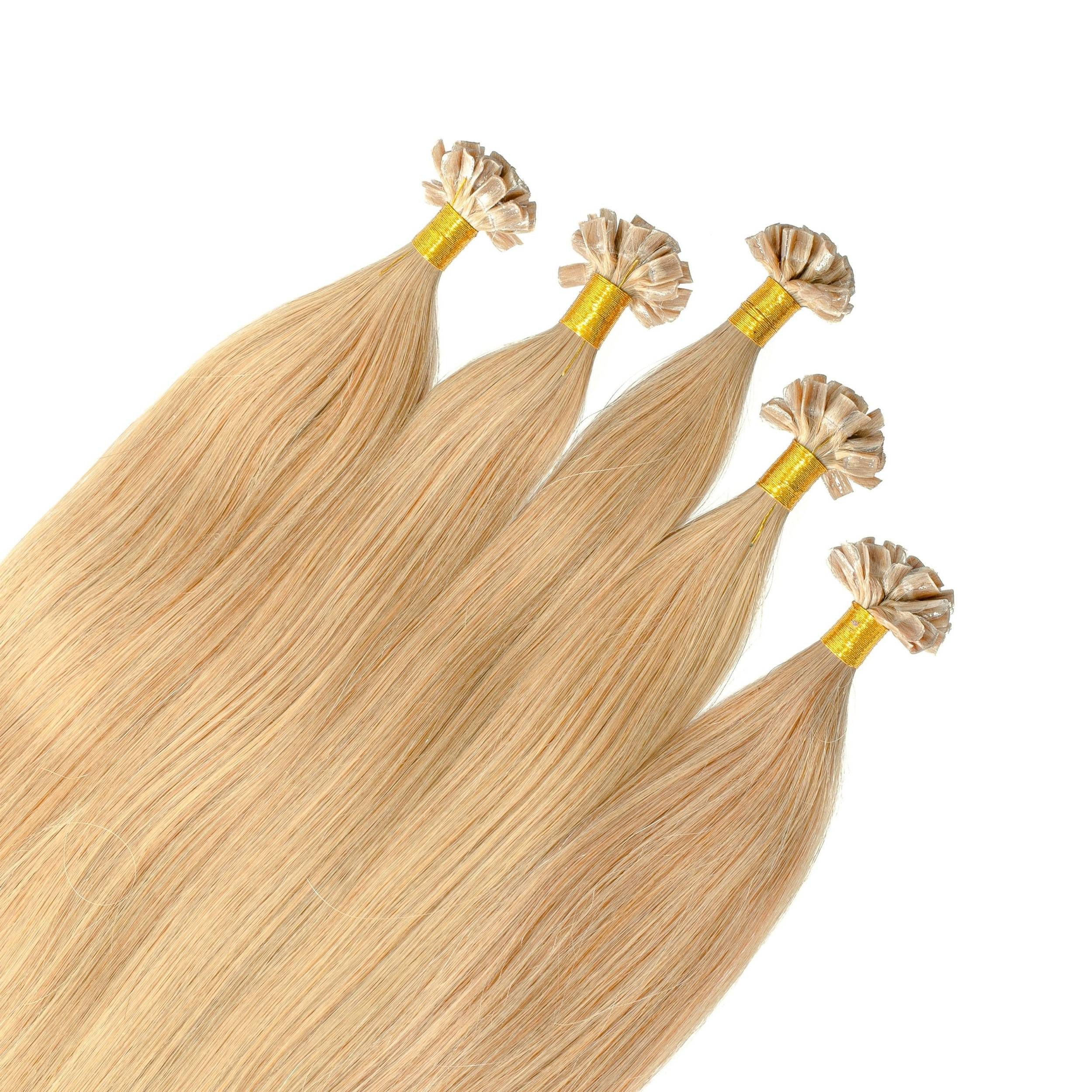 hair2heart Echthaar-Extension Premium Remy Bonding Extensions #9/31 Lichtblond Gold-Asch 50cm