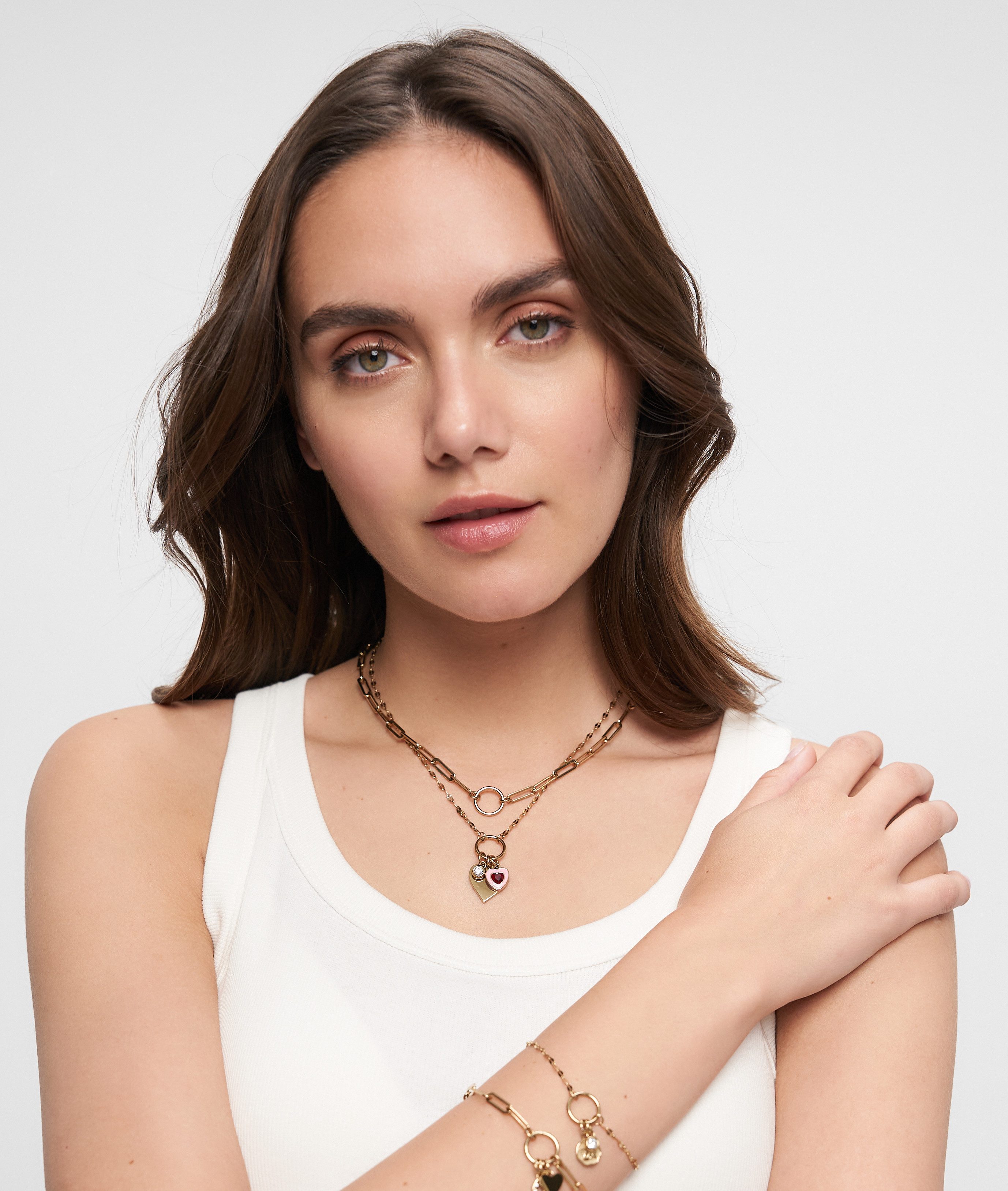Tamaris Charm-Kette Schmuck Geschenk Edelstahl Charm Halskette The Link Chain – Bild 4 von 5