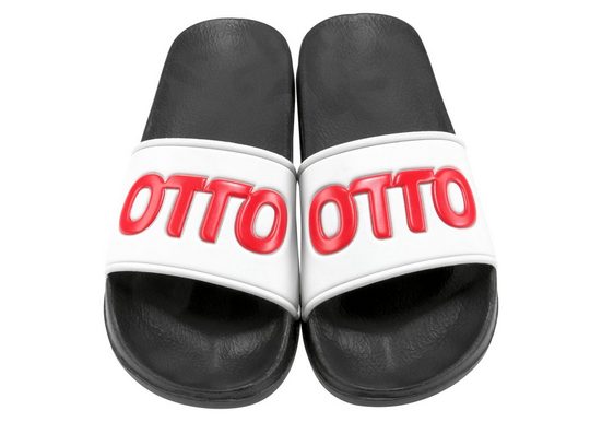 OTTO »beach sandal, black-red« Badesandale