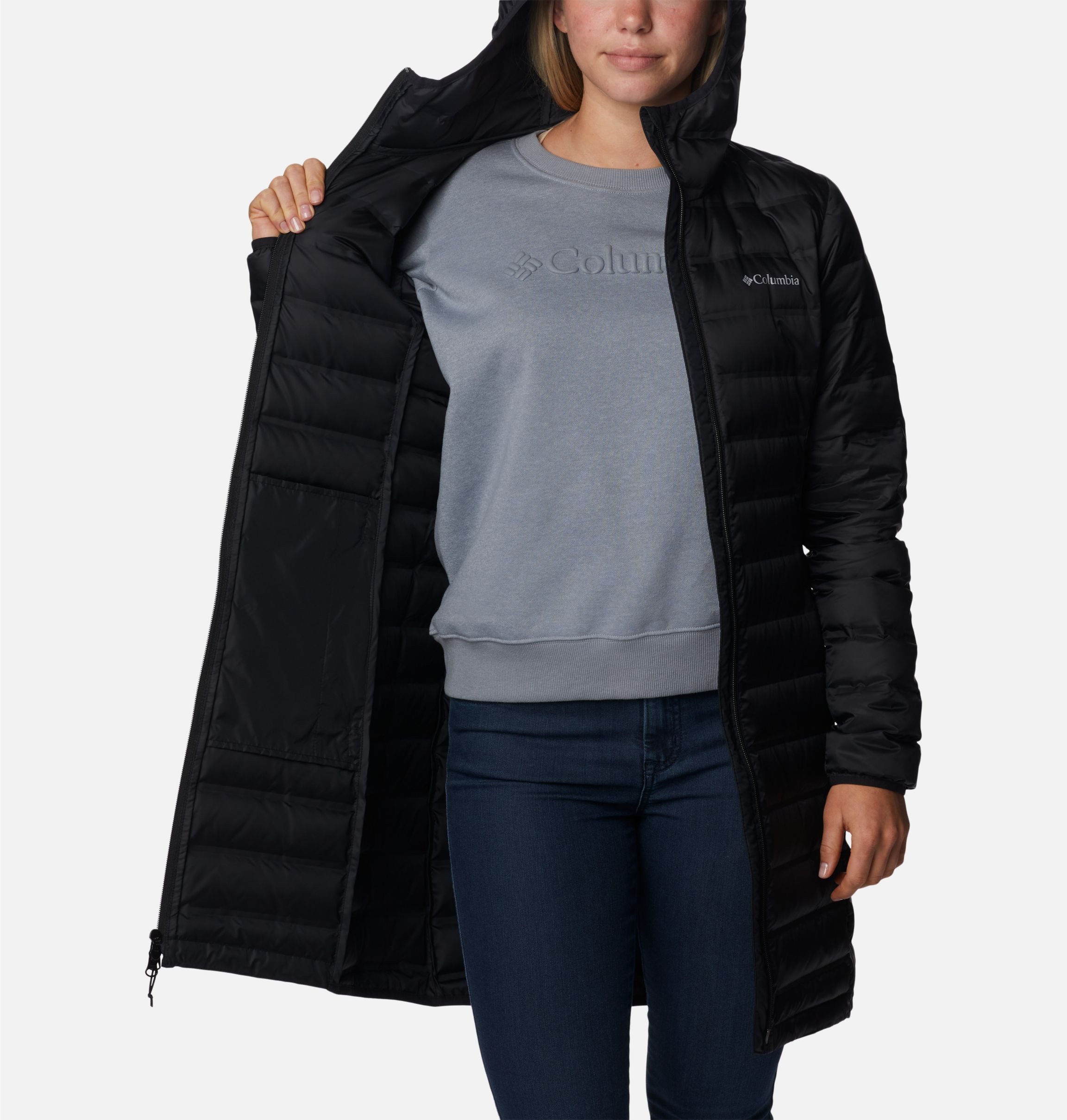 Columbia Daunenmantel Lake 22 II Down Long Hooded Jacket