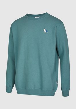 Cleptomanicx Sweatshirt Embro Gull mit kleiner Möwen-Stickerei
