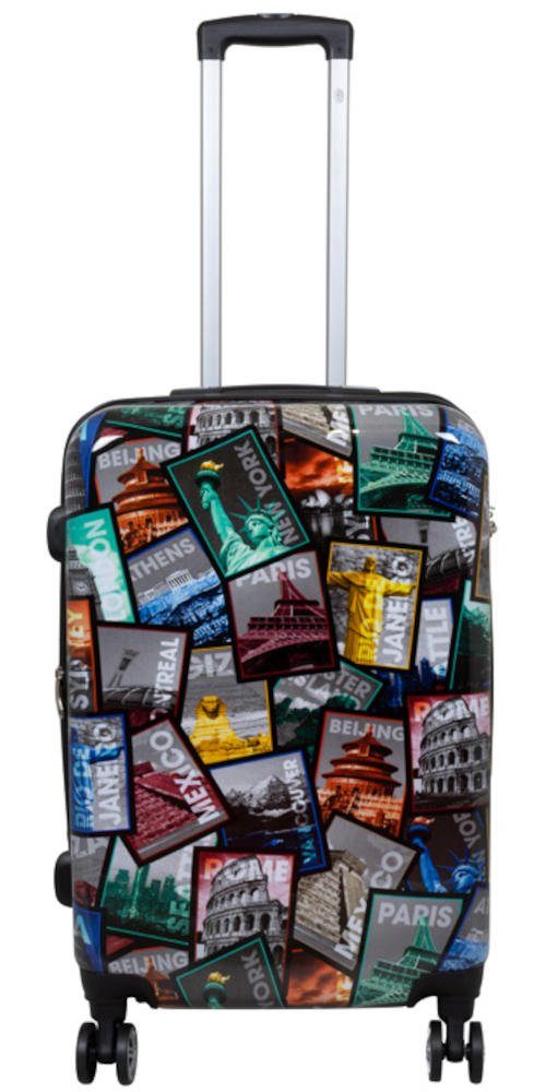 Warenhandel König Hartschalen-Trolley Tourist Attractions, 4 günstig online kaufen