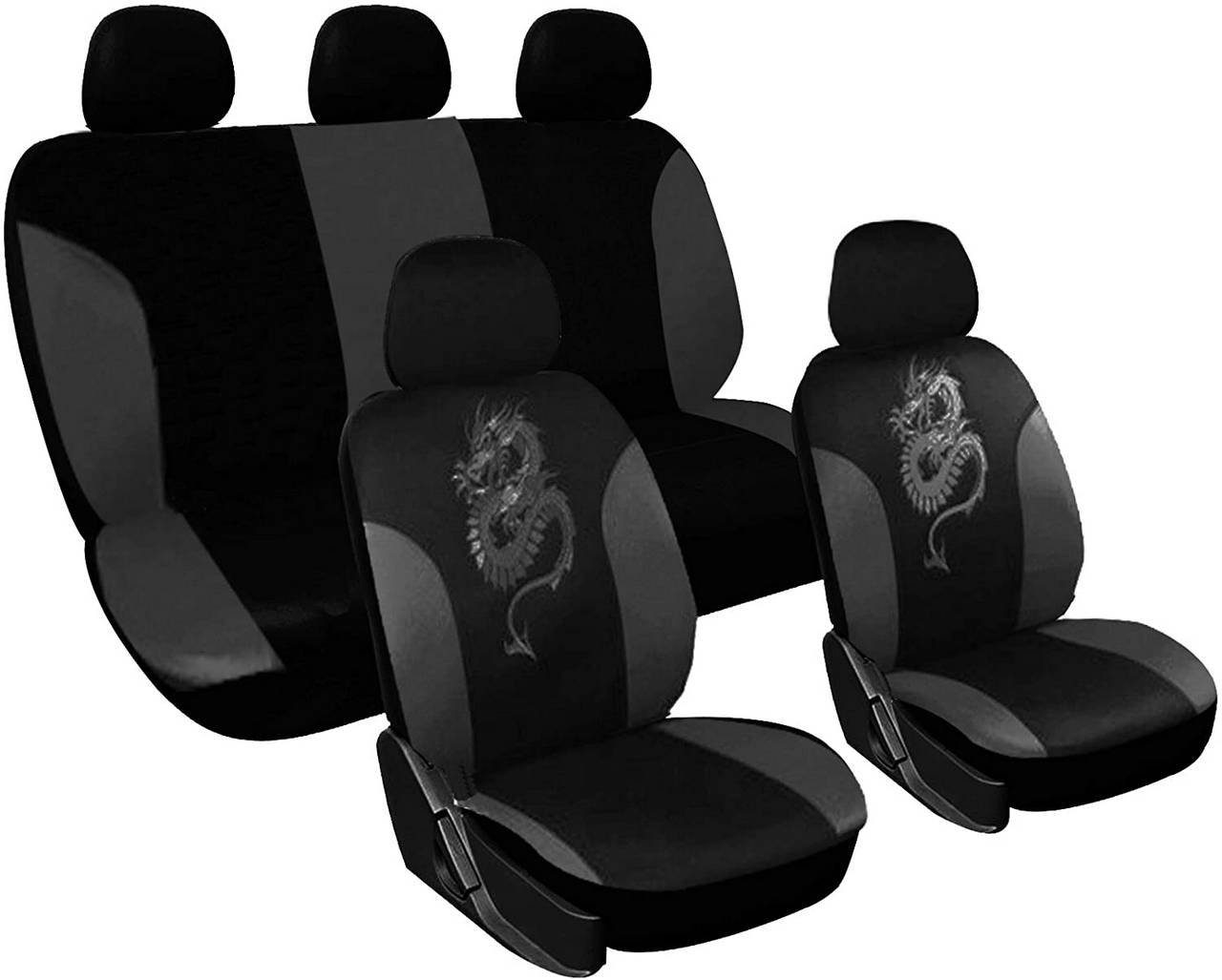 Graue Sitzbezüge für LDV 400 Autositzbezug grau SET 1+2 