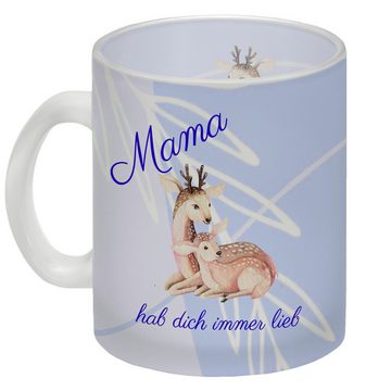 speecheese Tasse Mama hab dich immer lieb Glas Tasse Besonders geeignet als Geschenk