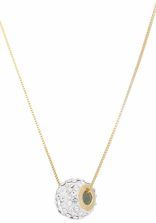 Firetti Kette mit Anhänger Schmuck Geschenk Gold 585 Halsschmuck Halskette Goldkette Glitzer, mit Kristall