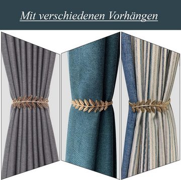Duschvorhangklammer 4er-Pack Vorhangbinder aus Legierung – verstellbare Vorhang-Clips, FIDDY, (4-St)