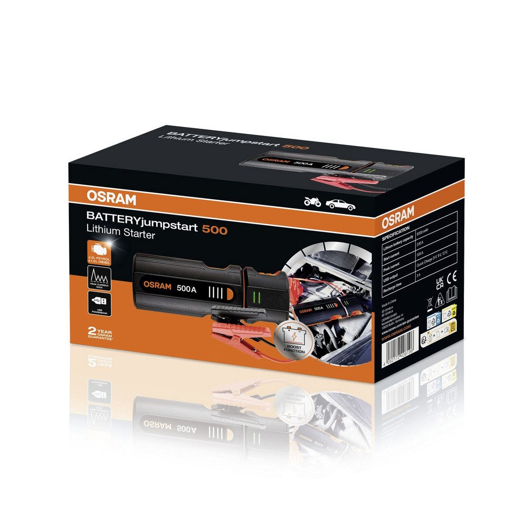 Osram Osram Automotive Schnellstartsystem BATTERYjumpstart 500 OJS010 Energiestation 6000 mAh