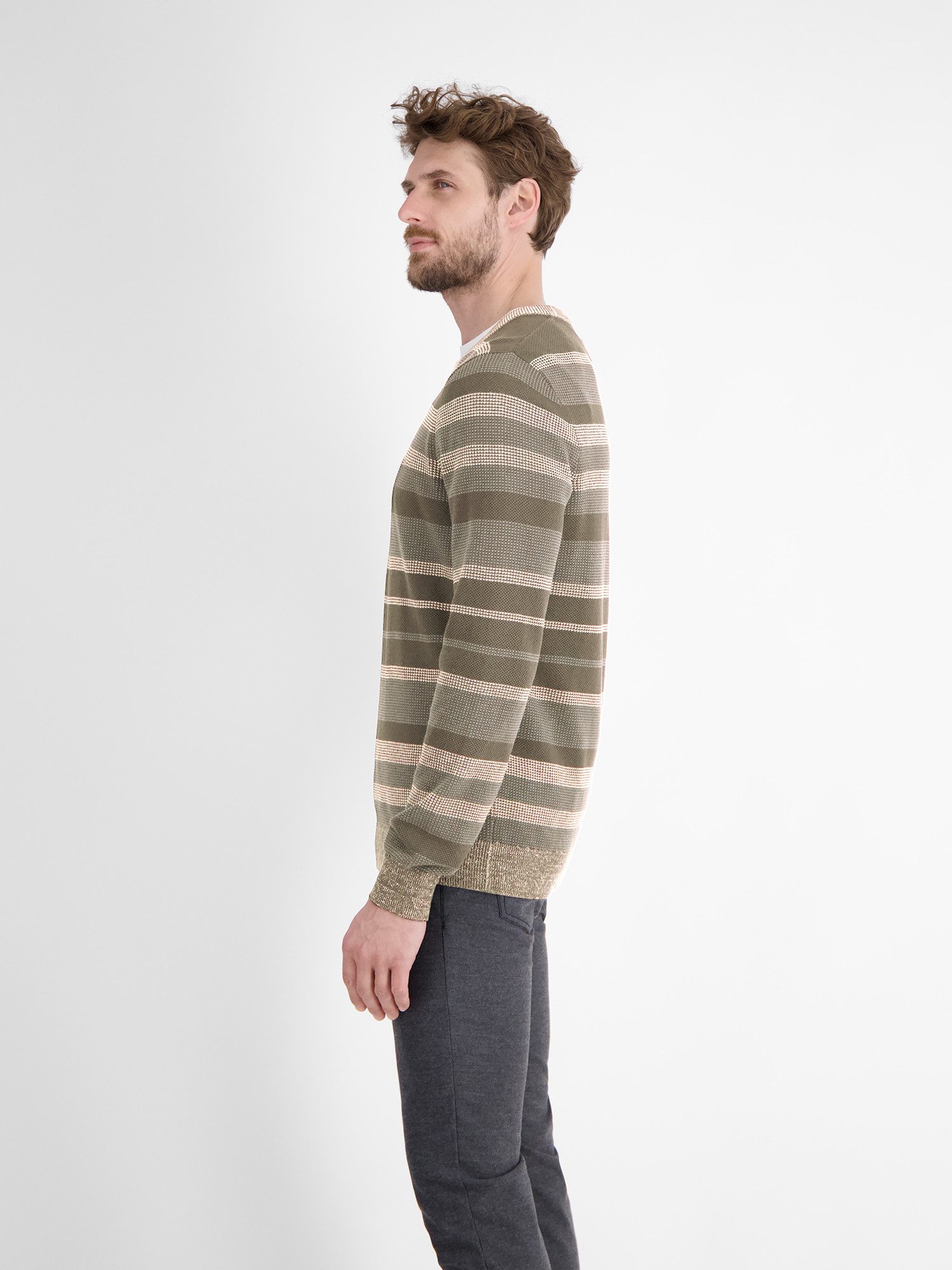LERROS Strickpullover Gestreifter Strickpullover
