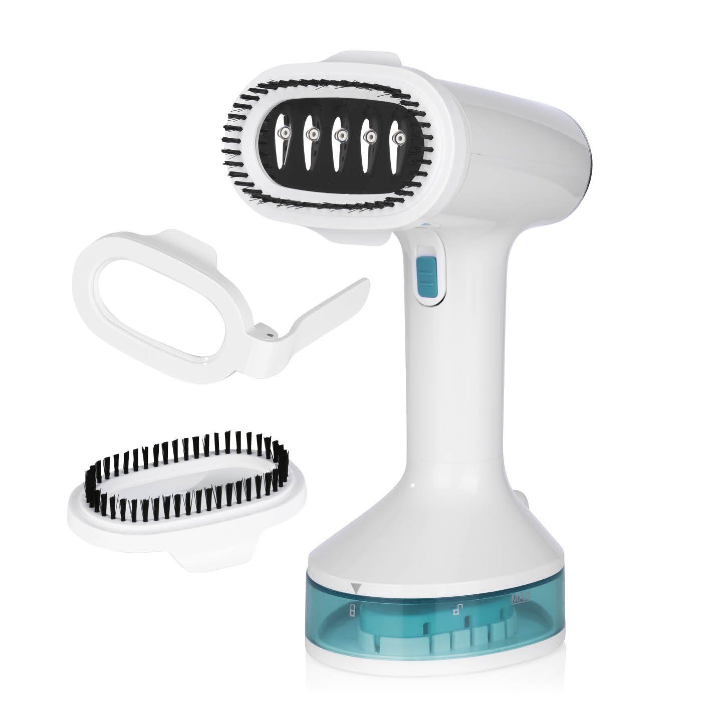 MAXXMEE Dampfbürste MAXXMEE Dampfbürste Hand-Dampfreiniger weiß/blau 1200W