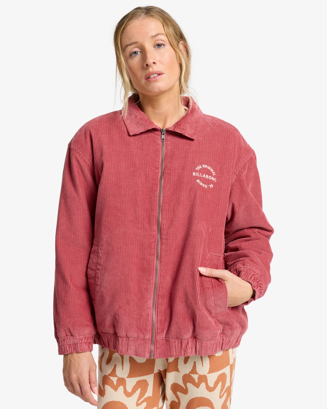 Billabong Cordjacke Chill Time - Kordjacke für Frauen Stickerei auf dem Rüc günstig online kaufen