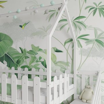 VitaliSpa® Kinderbett Hausbett Jenny Weiß mit 3 Schubladen