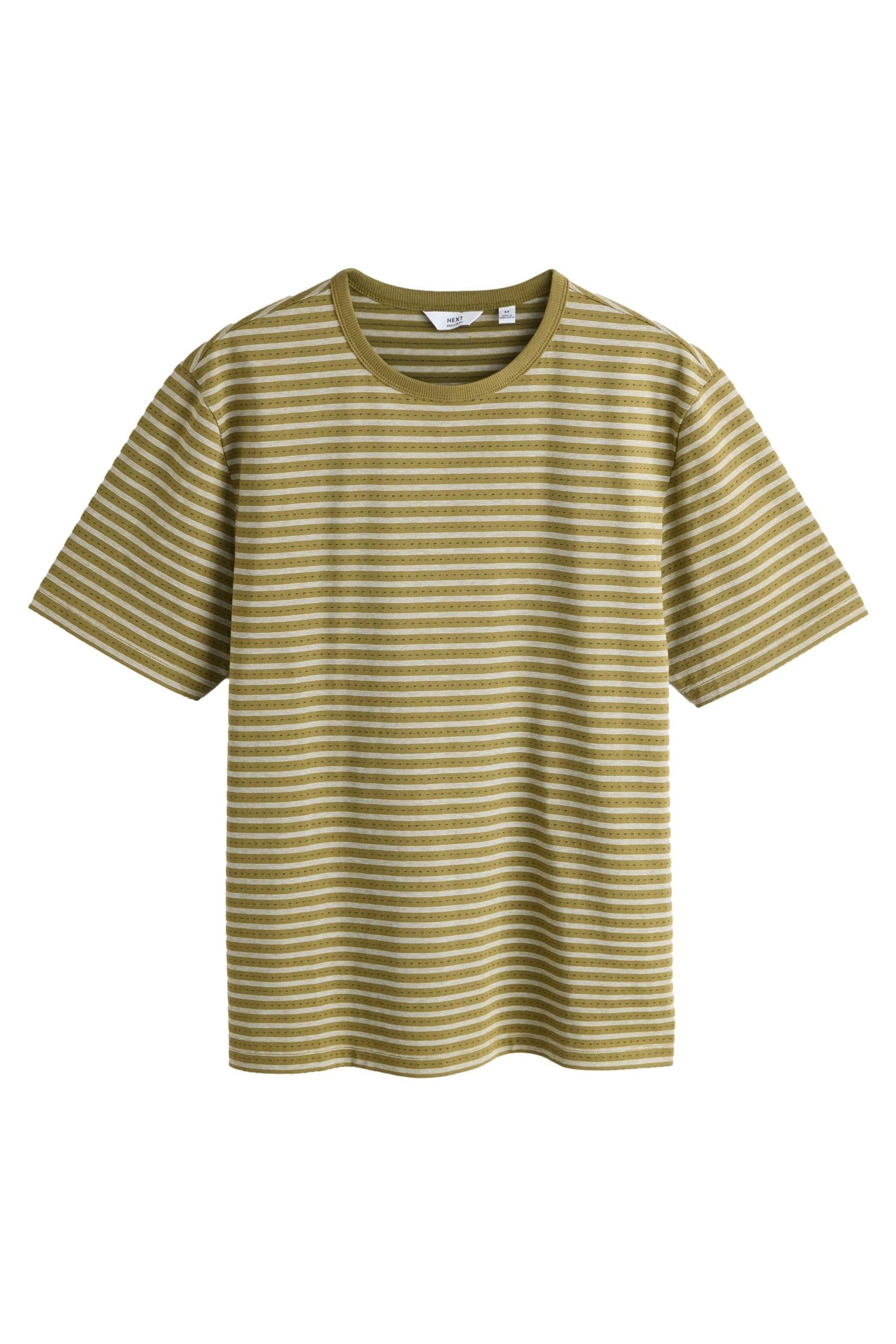 Next T-Shirt Regular Fit T-Shirt mit horizontalen Streifen (1-tlg)