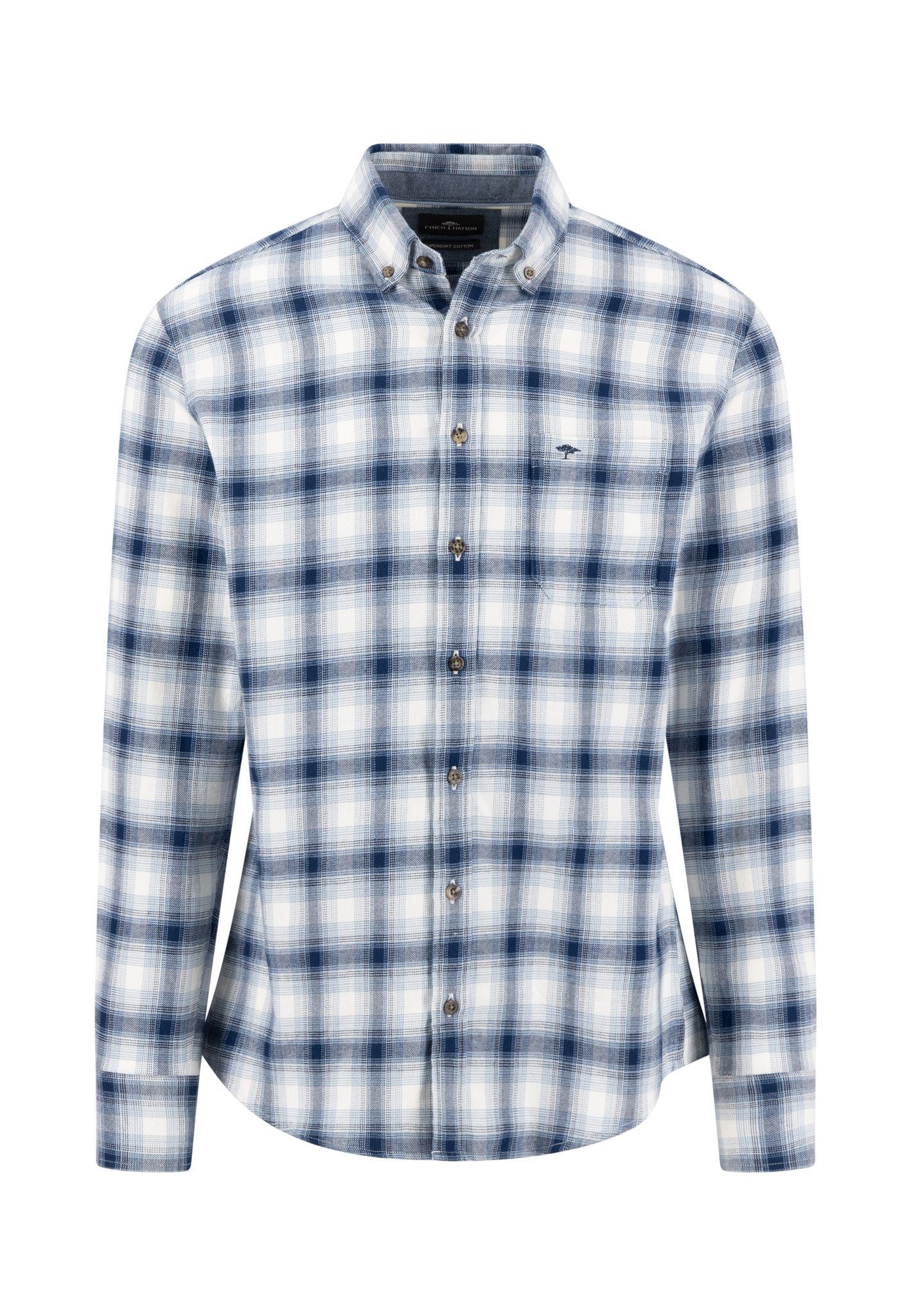 FYNCH-HATTON Karohemd mit Button-Down-Kragen