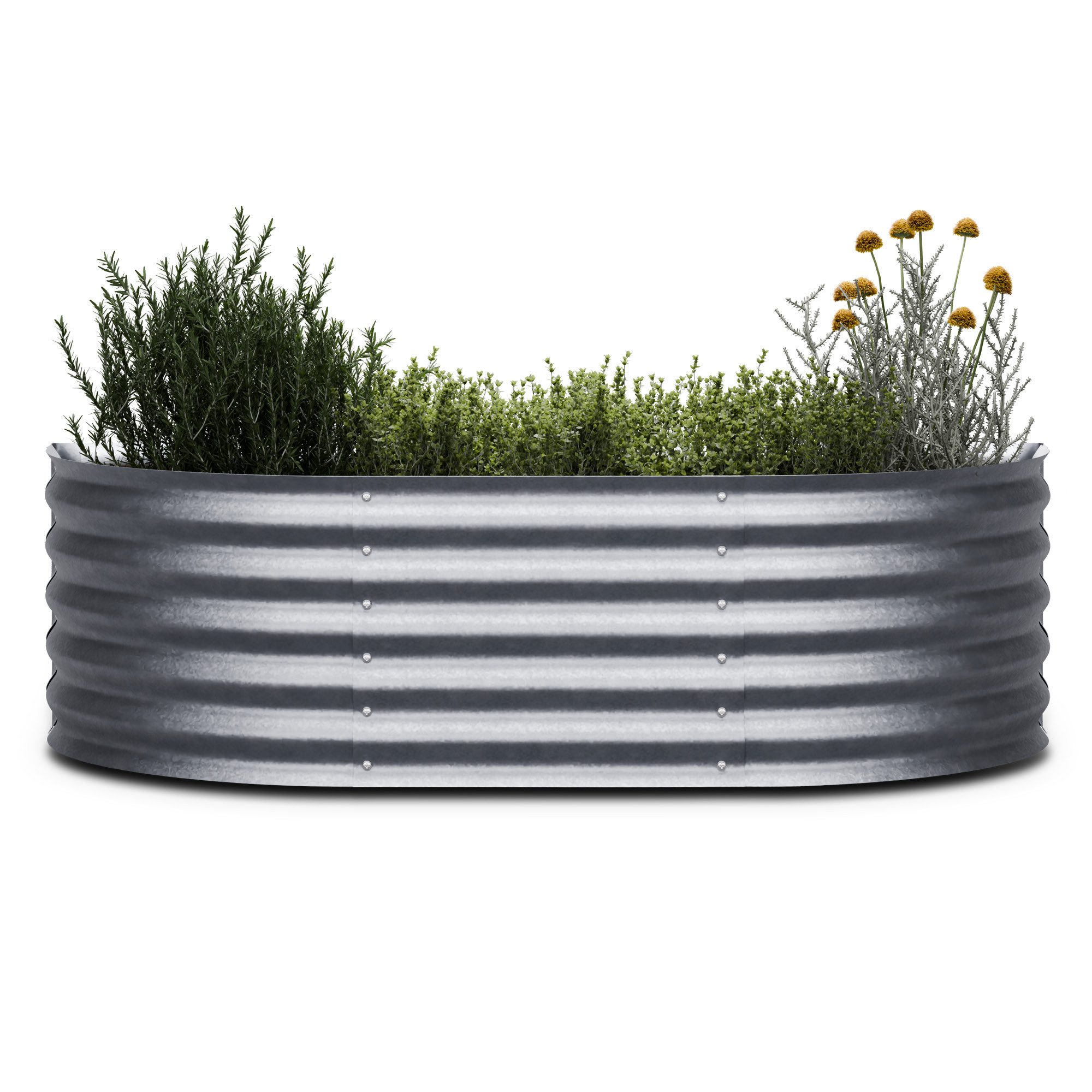 blumfeldt Hochbeet High Grow, Pflanzkübel Outdoor Balkon außen groß Metall Garten