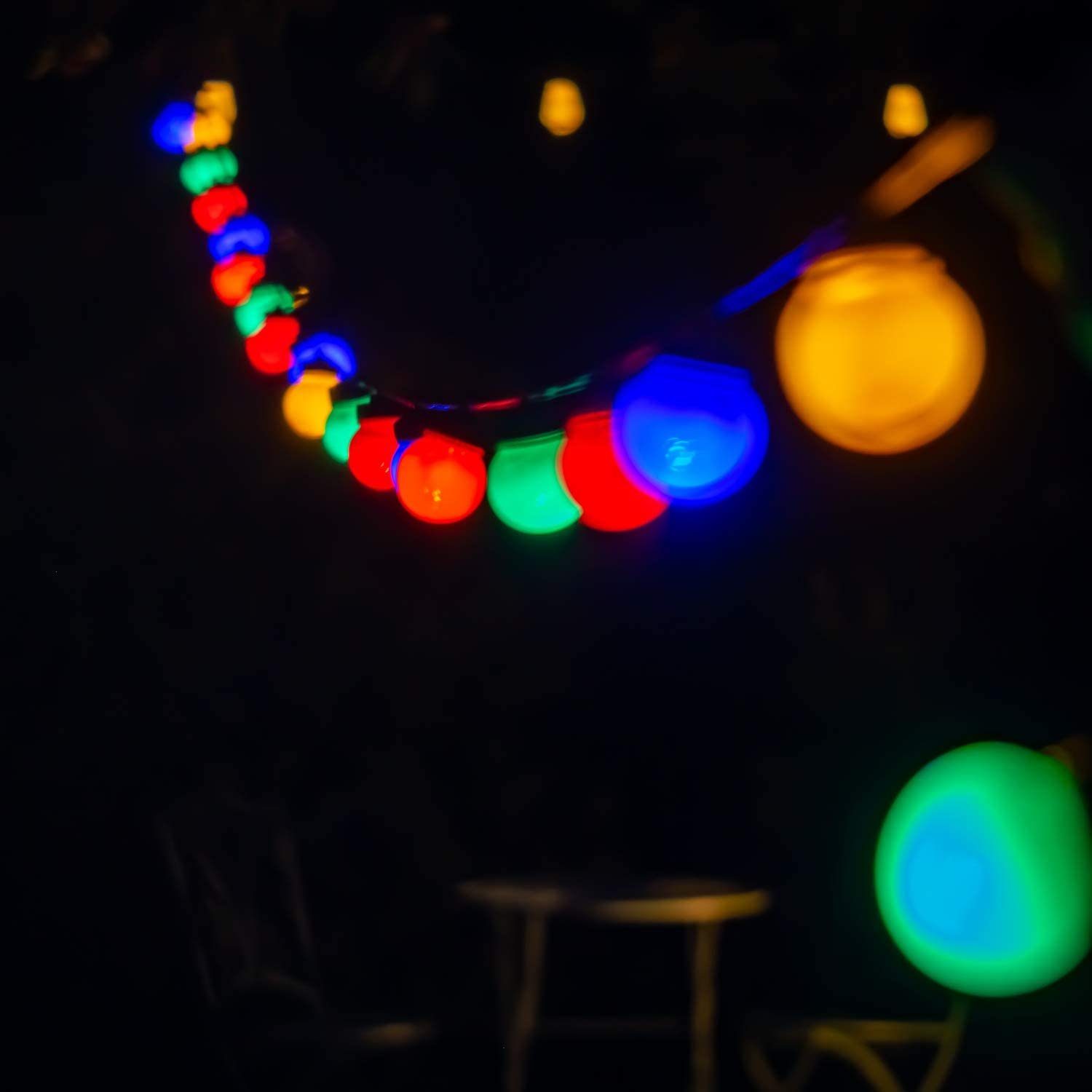 INtrenDU LED-Lichterkette Partylichterkette 20LED bunt