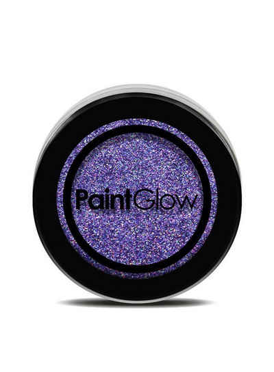 Metamorph Kostüm UV Glitzer Shaker lila, Feiner UV-Glitzerstaub - bringt Haut und Haar zum Leuchten!