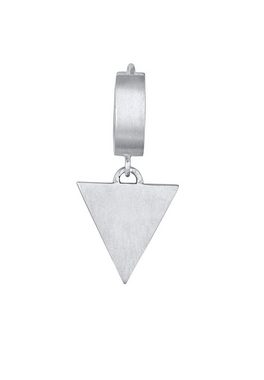 Kuzzoi Paar Creolen Single Creole Dreieck Matt 925 Sterling Silber
