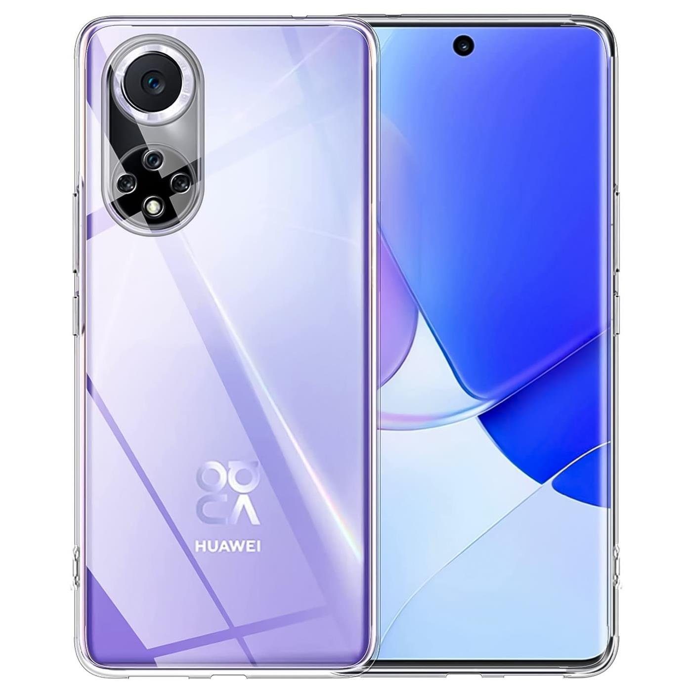 CoolGadget Handyhülle Transparent Ultra Slim Case für Huawei Nova 9, Honor 50 6,57 Zoll, Silikon Hülle Dünne Schutzhülle für Huawei Nova 9 / Honor 50 Hülle