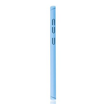König Design Handyhülle Samsung Galaxy Note 9, Samsung Galaxy Note 9 Handyhülle 360 Grad Schutz Full Cover Blau