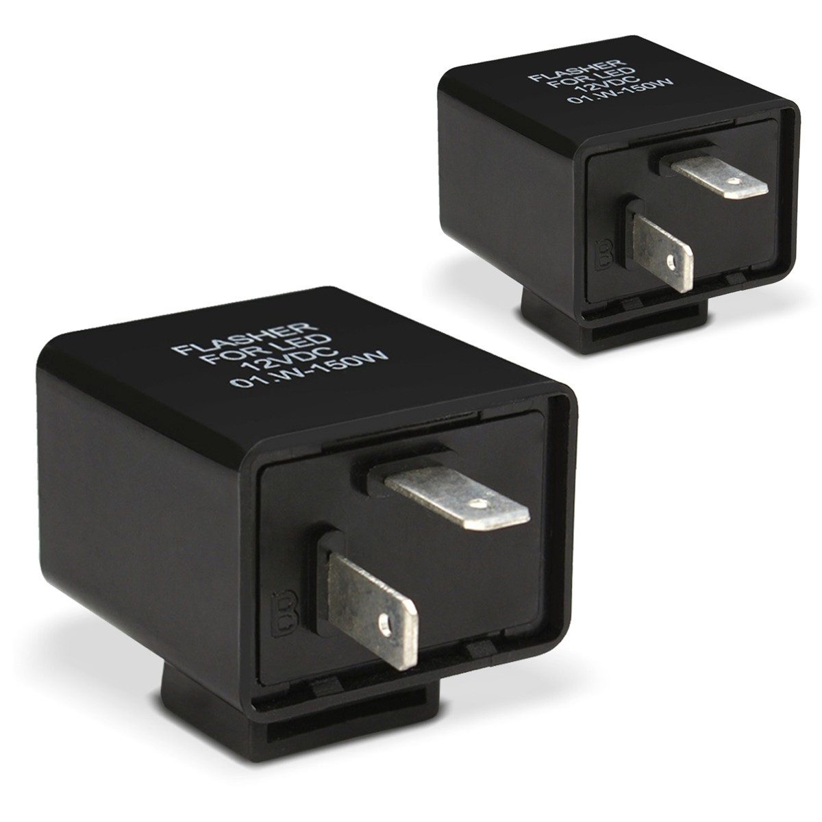 Halter 2x 12V Motorrad Blinker Relais 2 L-PIN # Blinkergeber LED Lastunabhäng