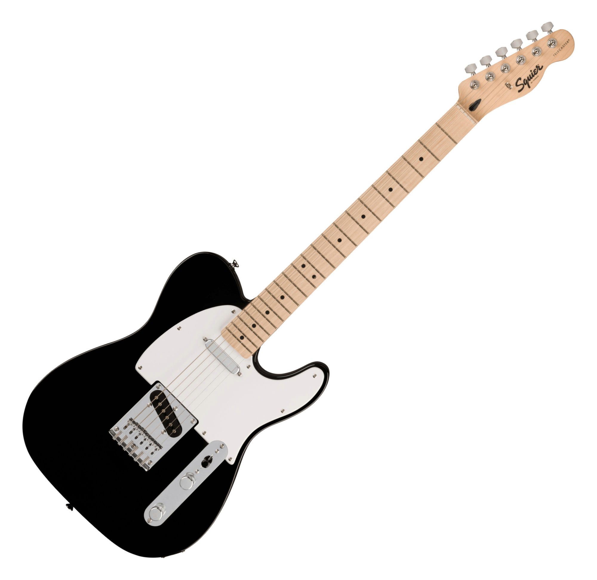 Squier E-Gitarre Sonic Telecaster Black, Telecaster, Ahorn-Griffbrett