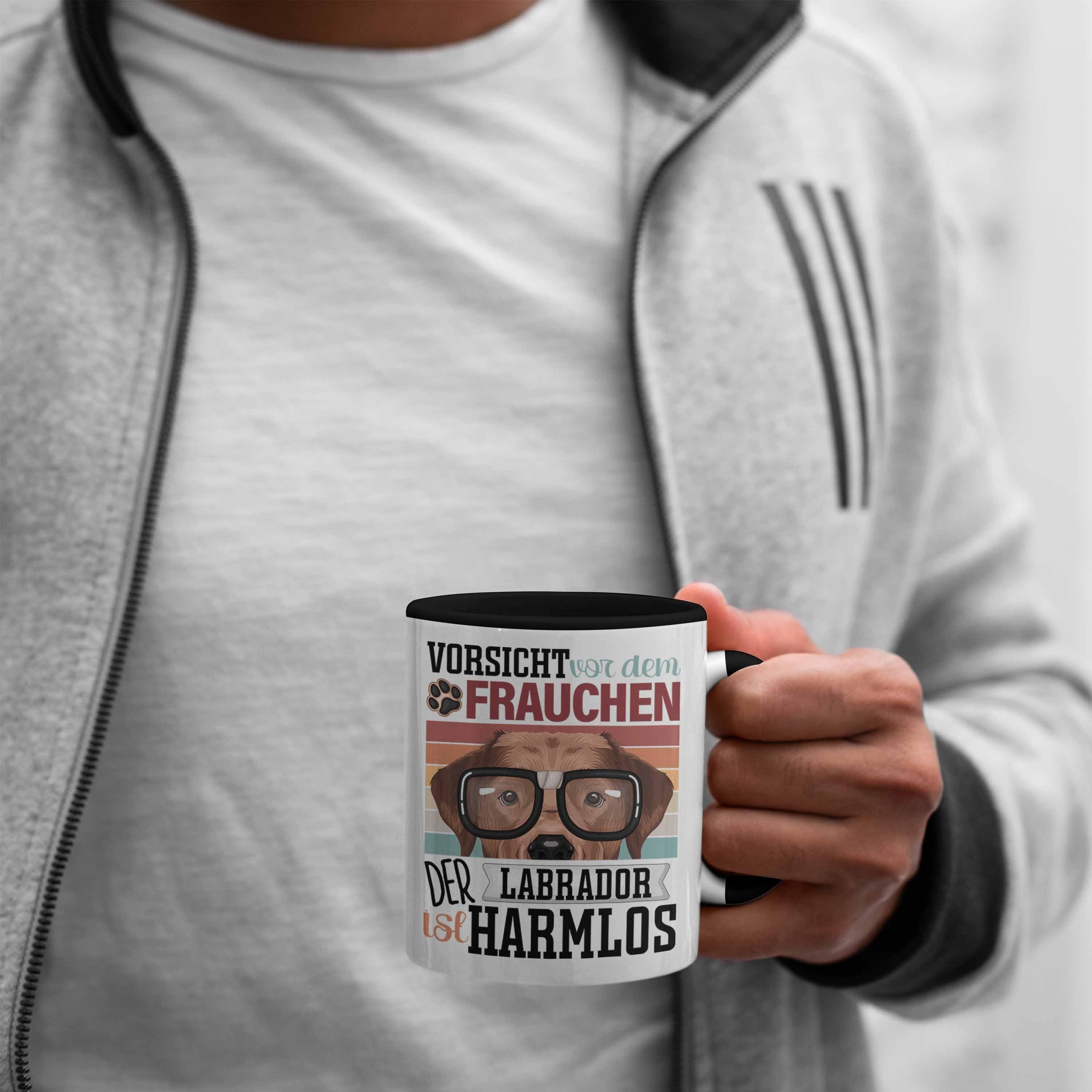 Spruch Trendation Lustiger Frauchen Schwarz Geschenk Geschenkid Tasse Besitzerin Tasse Labrador