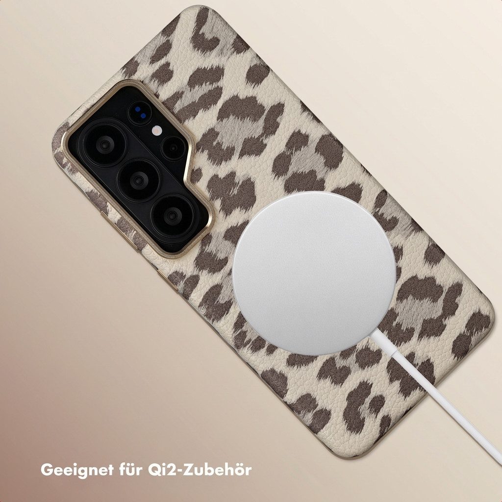 Selencia Backcover Selencia Sabi Backcover Leopardenmuster mit MagSafe Samsung Galaxy S26 – Bild 3 von 5