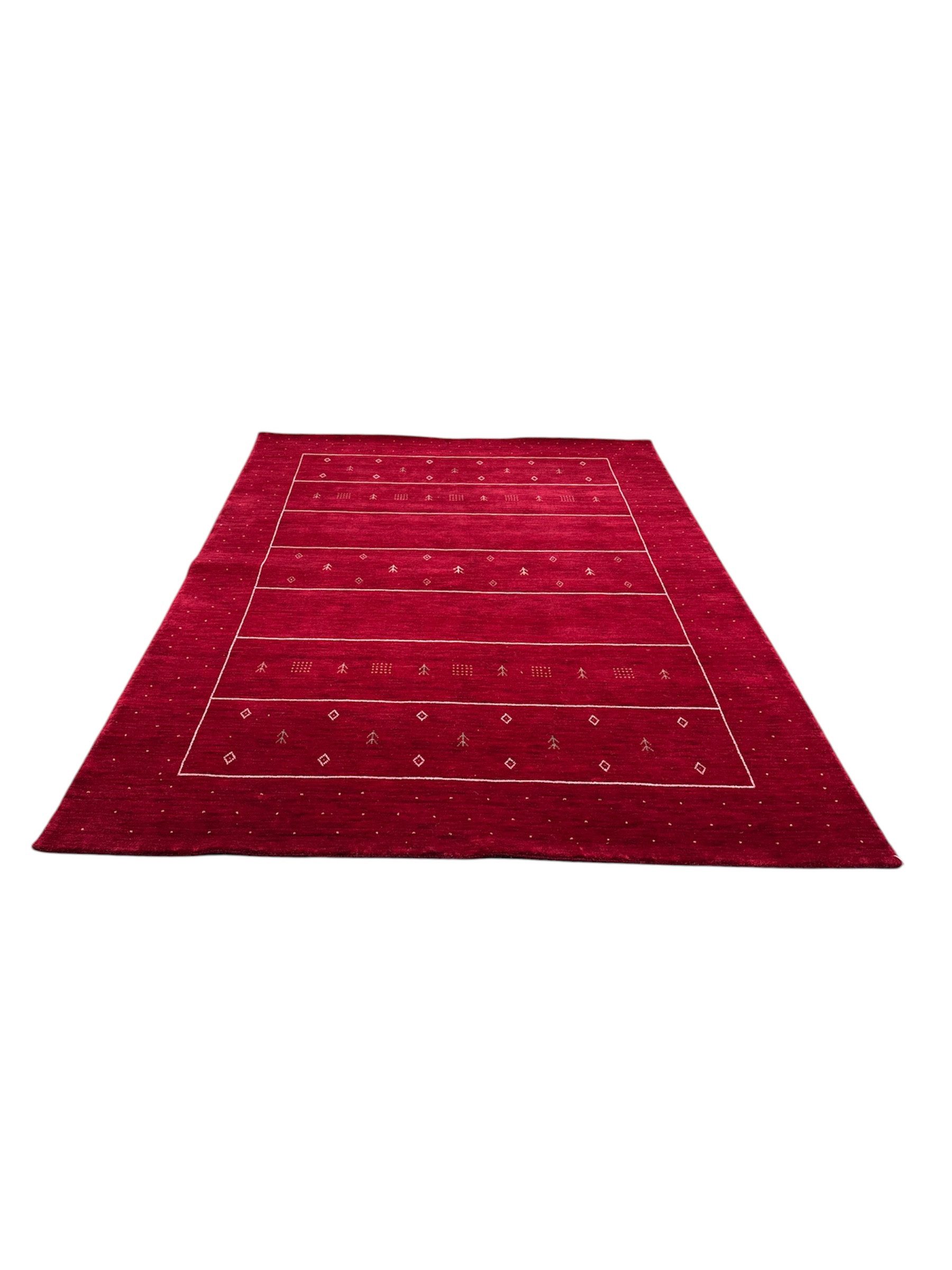Rug Studios Teppich SURAT TEPPICH HANDGEARBEITET, Rechteckig, Höhe: 20 mm, Handgefertigt, 170 x 240 cm, Rot