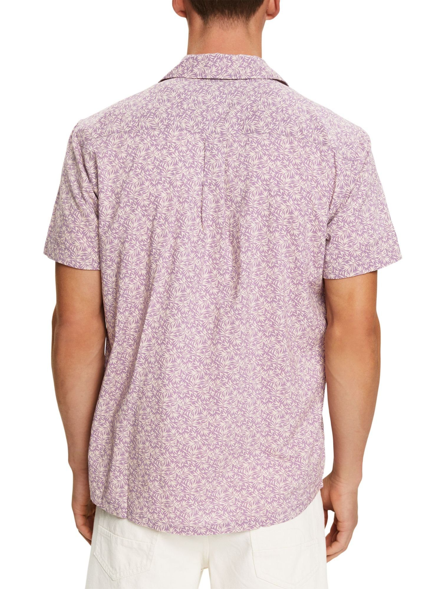 Herren Hemden Esprit Kurzarmhemd Hemd mit floralem Muster