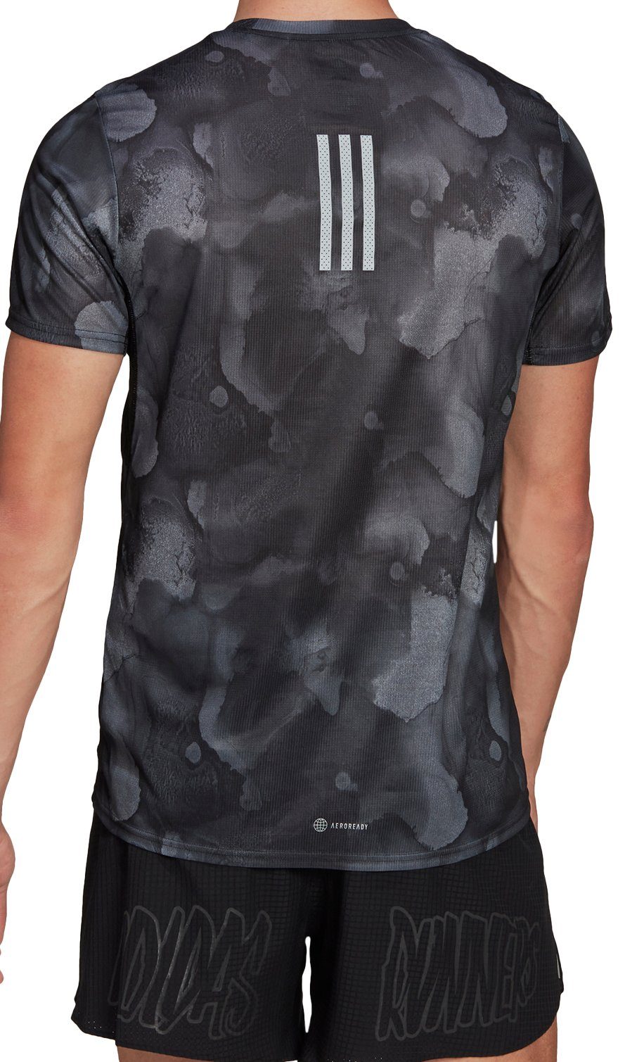 GRA FAST BLACK/PRINT Performance adidas TEE T-Shirt