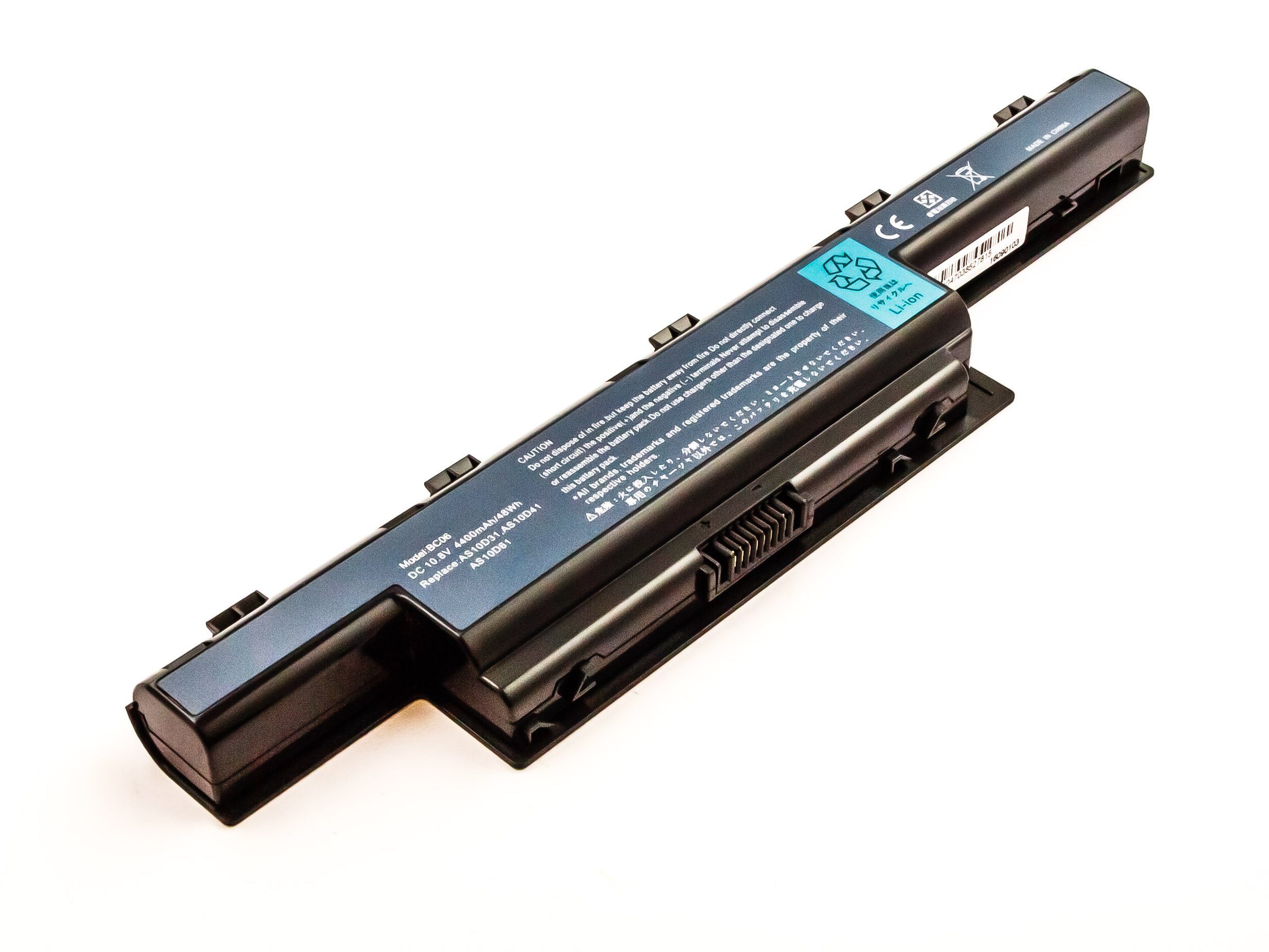 MobiloTec Akku kompatibel mit Acer Aspire 7750G-2314G50MNKK Akku Akku 4400 mAh (1 St)