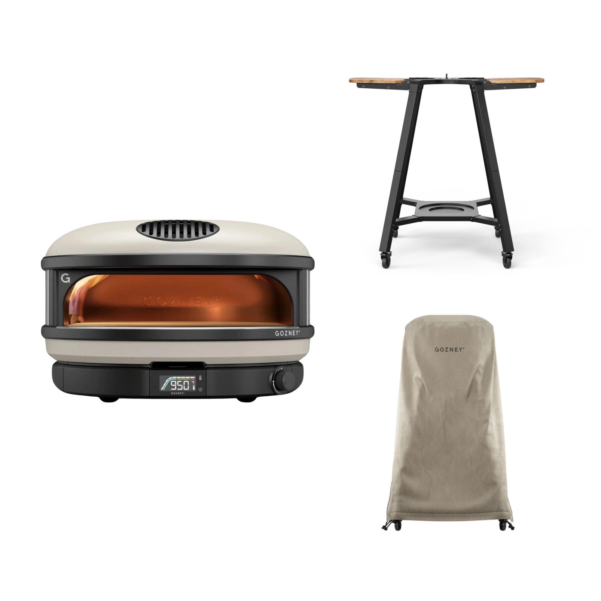 GOZNEY° Pizzaofen Gozney Arc XL Pizzaofen + Abdeckhaube lang + Standfuß