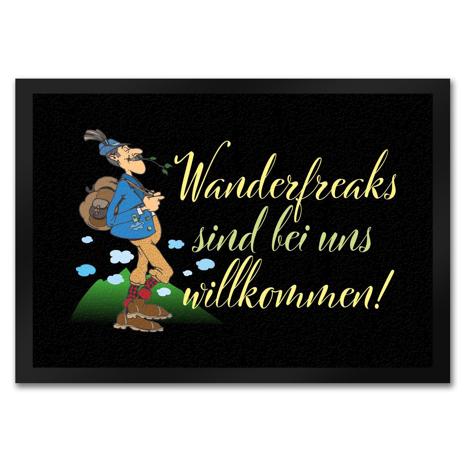 Fußmatte Wanderfreaks sind bei uns willkommen Fußmatte in 35x50 cm