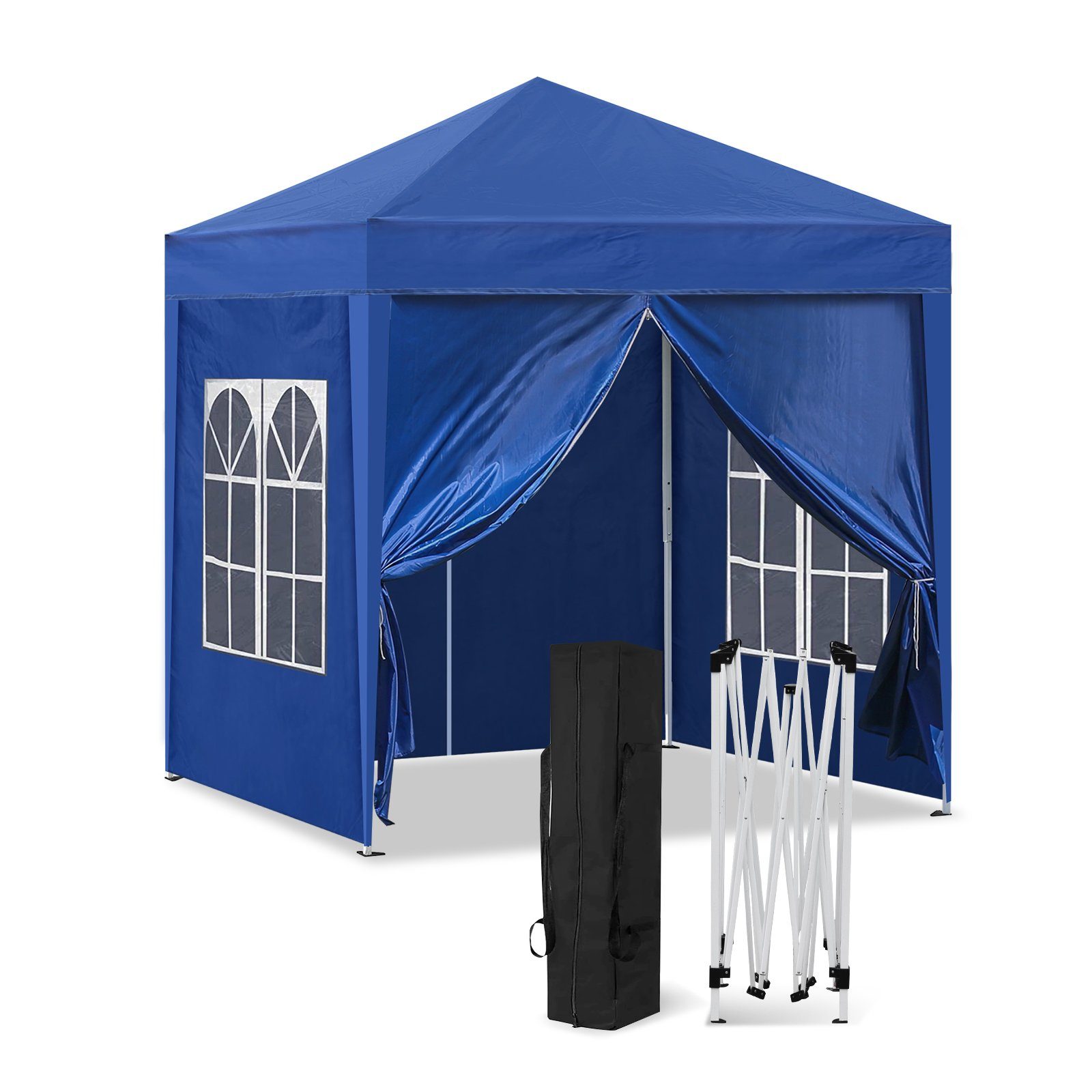CLIPOP Faltpavillon 3x3m Gartenpavillon, Gartenzelt, Tragbare Partyzelt