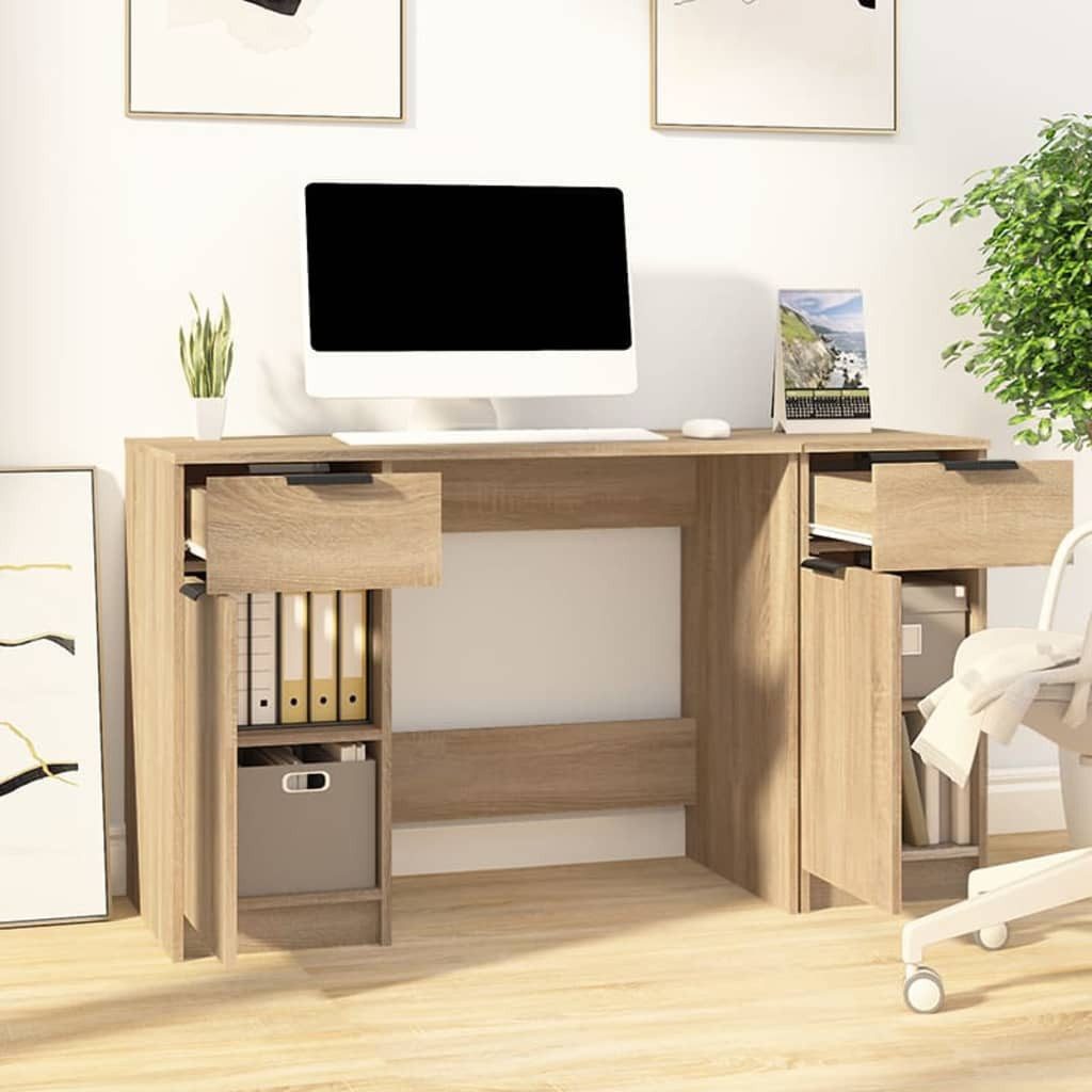 vidaXL Schreibtisch Schreibtisch mit Beistellschrank Sonoma-Eiche günstig online kaufen